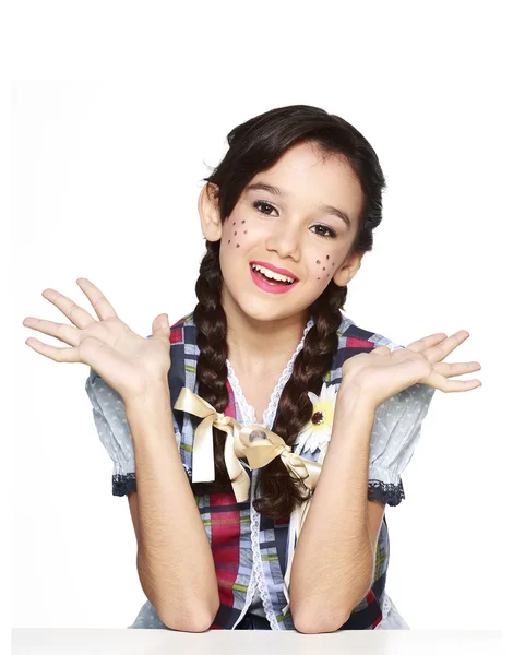 Menina para o festival de junho — Fotografia de Stock