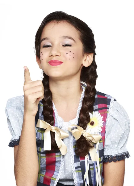 Menina para o festival de junho — Fotografia de Stock