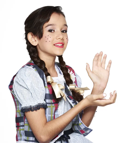 Menina para o festival de junho — Fotografia de Stock