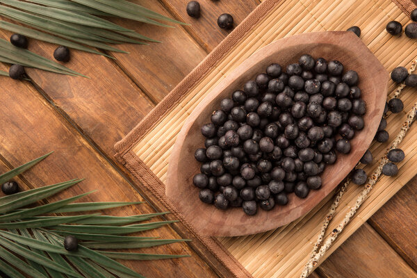 The amazon acai fruit