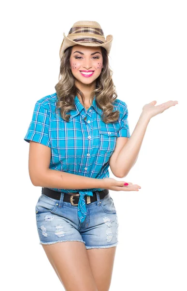 Chica para el festival de junio — Foto de Stock