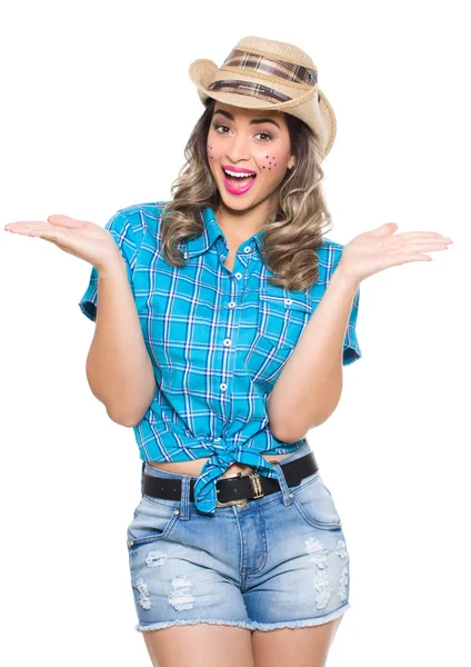 Menina para o festival de junho — Fotografia de Stock