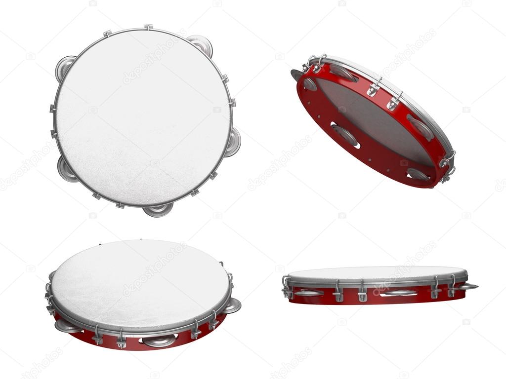 Tambourine with nobody holding