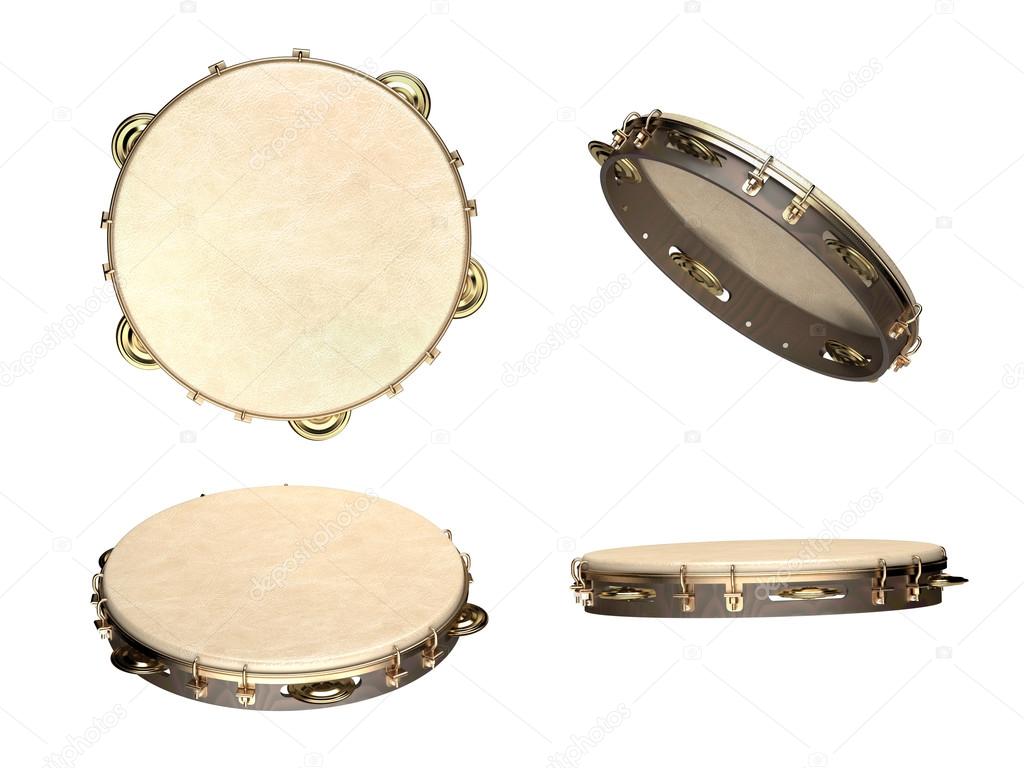 Tambourine with nobody holding
