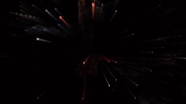 4k Blockchain AI Cpu işlemci devresi, Matrix ikili bilgisayar kodu.