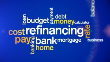 4k Canlandırılmış Etiket Kelime Bulutu, Metin Tasarım Canlandırması.