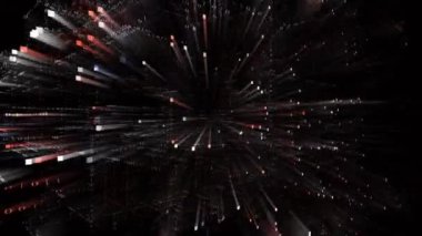 4k 4G kelime, Matrix ikili bilgisayar kodu metin tasarımı animasyonu.