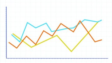 4K finansal tablo, Business Data trend hud grafiği, Ekonomik düğüm çizgisi.