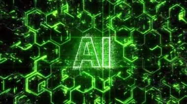 4k Yapay Zeka Beyin Devresi, Matrix ikili bilgisayar kodu metni.