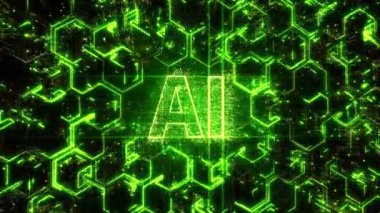 4k Yapay Zeka Beyin Devresi, Matrix ikili bilgisayar kodu metni.
