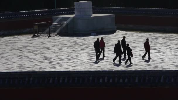 Pekin ołtarz kultu, Chiny królewskiej starożytnej architektury. — Wideo stockowe