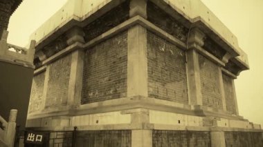 Çin antik mimarisi Tibet Beyaz Kulesi tapınakta.