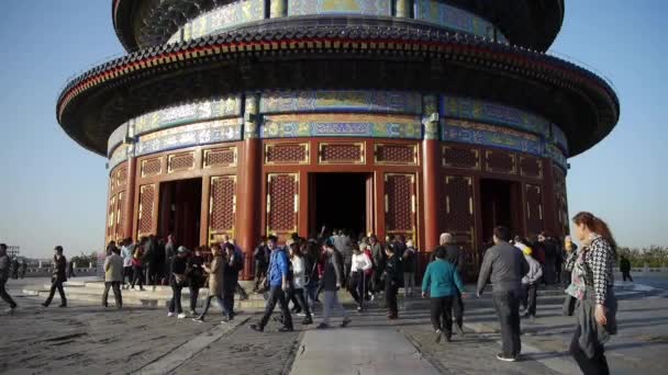 Świątynia Nieba w Pekinie.Chiny królewskiej starożytnej architektury. — Wideo stockowe