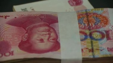 Büyük miktarda para RMB Finansal Özgürlük. Mao Zedong lideri Avatar..