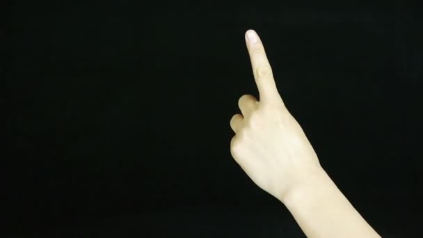 Számolj egytől ötig, kézjel.. — Stock videók