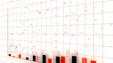 4k HUD grafik ve bar istatistikleri, borsa iş verileri görselleştirmesi.