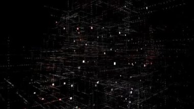 4k Yapay Zeka Beyin Devresi, Matrix ikili bilgisayar kodu metni.