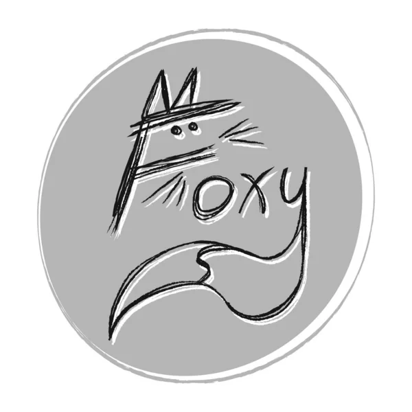 Foxy kelime işareti logosu Y harfinde tilki kuyruğu oluşturur. Fox Logotype, şirketiniz için kulakları ve kuyruğu olan bir şirket, iş yeri veya ürün adı. Modern Renkli Logo Şablonu. Kullanıma hazır. Modern Başlangıç Logosu.