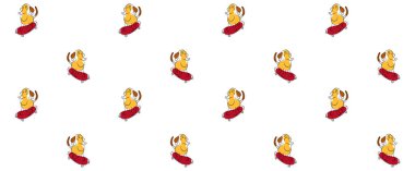 Çocuk kıyafetleri renkli baskılar. Bebek odasındaki duvar kağıdının dikişsiz deseni. Kaykaylı komik bir dachshund. Tişört, akıllı telefon kılıfı ve defter için güzel bir parmak izi. Şirin köpek arkaplanı. Evcil hayvan dükkanı afişi. Sarı köpek..