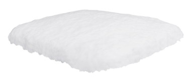 Kar, temiz bir zeminde tek başına oturur. Bu kar kış temaları, el sanatları veya tasarım projeleri için kullanılabilir. Çeşitli kullanımlar için basit ve temiz bir görünüm sergiliyor.