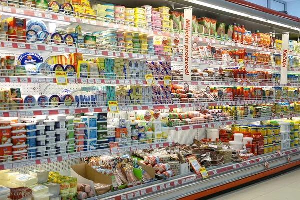 Wnętrze supermarketu Franca — Zdjęcie stockowe
