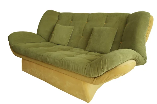 Sofa geïsoleerd onder de witte achtergrond — Stockfoto