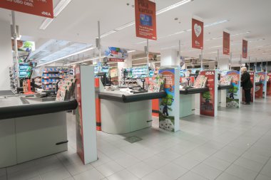 İç modern süpermarket fikir
