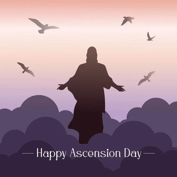 Joyeuse Ascension Jésus Christ — Image vectorielle