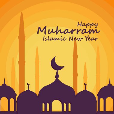 Mutlu Muharram İslami Yeni Yıl Vekil Selamlaması