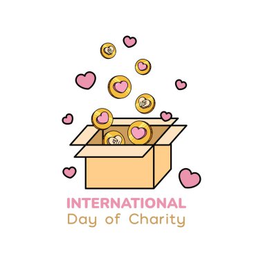 Uluslararası Yardım Günü için Vektör İllüstrasyonu