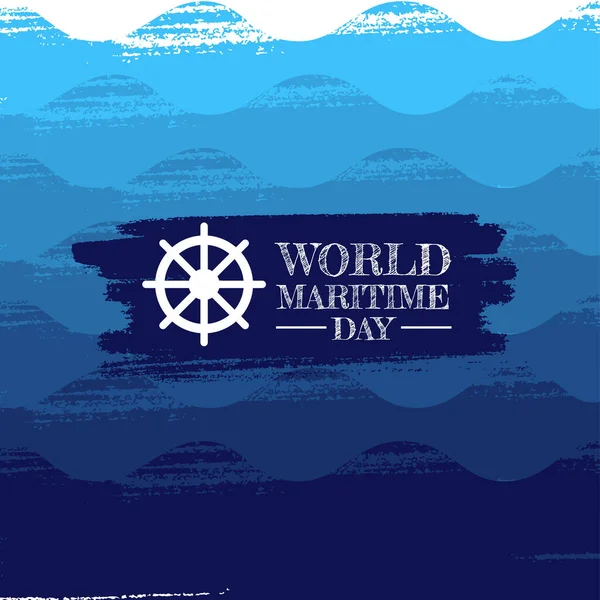 Dünya Denizcilik Günü için Vektör İllüstrasyonu
