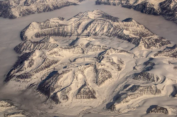 Grönland 11000 Meter Alt Flygplansvy — Stockfoto