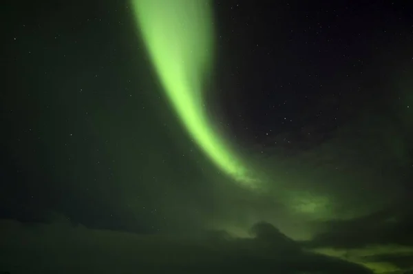 Aurora Borealis Северное Сияние Териберка Мурманская Область Россия — стоковое фото