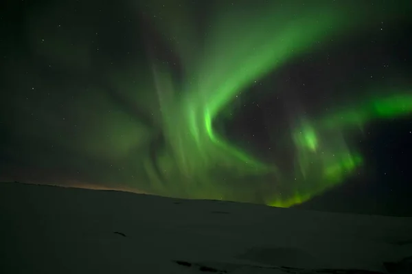 Aurora Borealis Northern Lights Teriberka Murmansk Region Russia — Stock Photo, Image