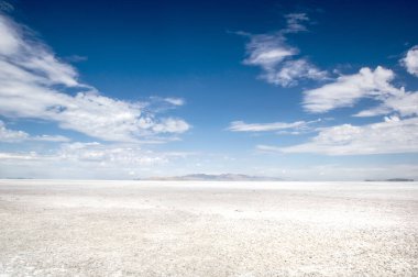 Harika bir masaüstü duvar kağıdı. Büyük Tuz Gölü. Utah Eyaleti.