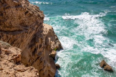 Atlantik kıyısı. Timassinin. Fas 'ta. Afrika