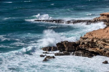 Atlantik kıyısı. Timassinin. Fas 'ta. Afrika