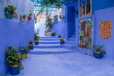 Blue City Chefchaouen. Fas, Afrika