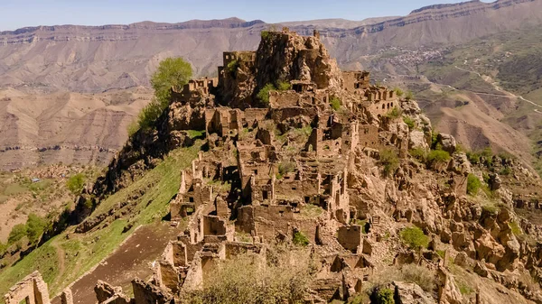 Gamsutl Hayalet Köyü Dağıstan Cumhuriyeti Ndeki Eski Yerleşim Yeridir Peru — Stok fotoğraf