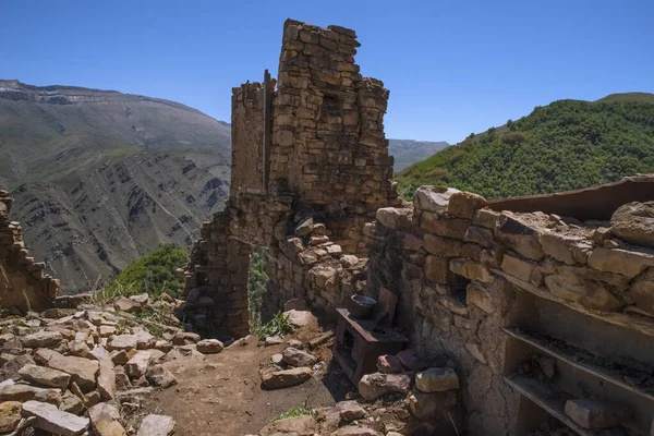 Village Fantôme Gamsutl Est Ancien Village République Daghestan Est Unique — Photo