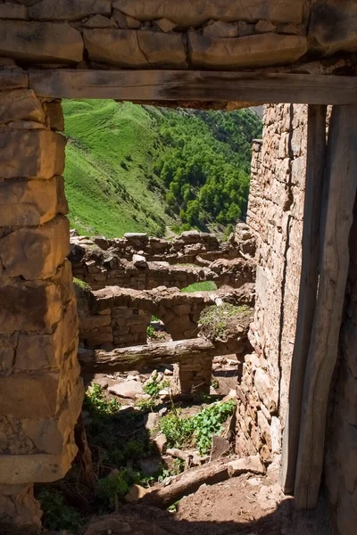 Village Fantôme Gamsutl Est Ancien Village République Daghestan Est Unique — Photo