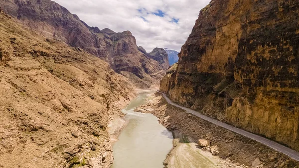 Sulak Canyon Cañón Más Profundo Europa Profundidad 1920 Metros Longitud —  Fotos de Stock