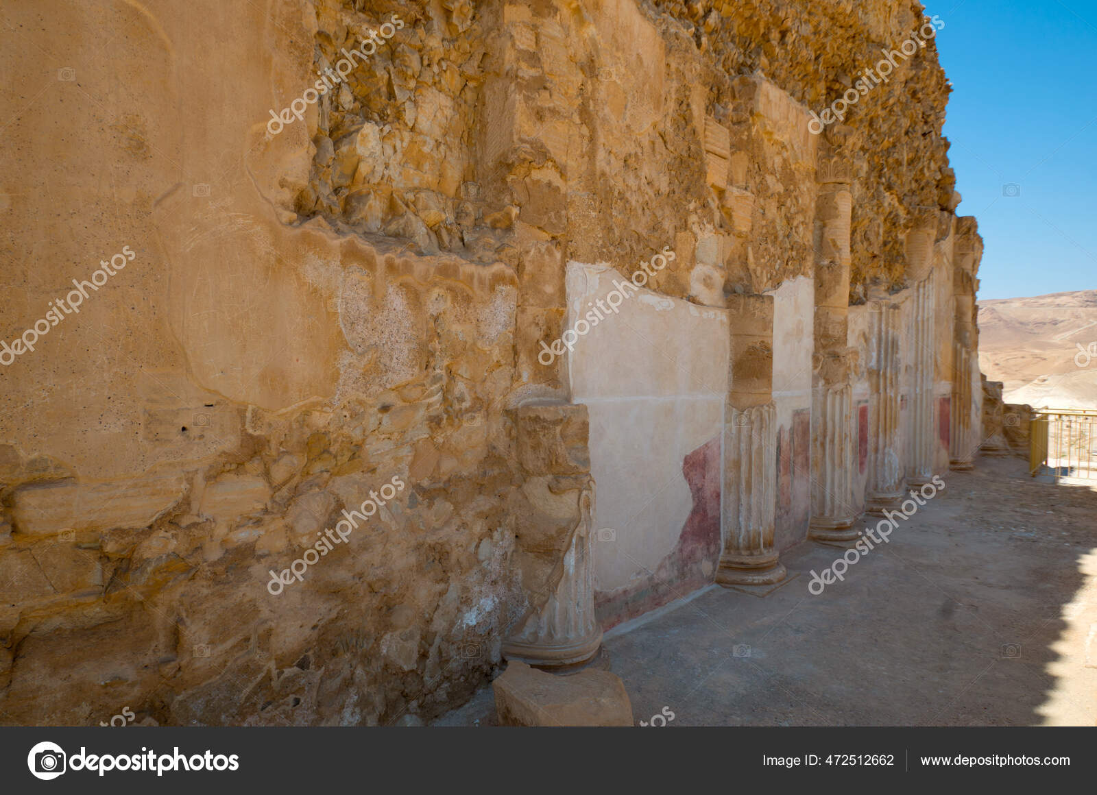 Ruinen Des Heldenschlosses Der Festung Masada Weltkulturerbe Der Unesco