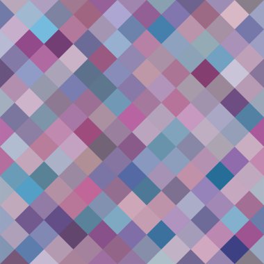 Geometric Background with Random Colored Purple Diamonds. Seamless pattern