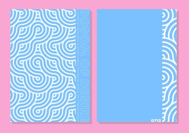 Basit modern Japon poster şablonları. Poster, afiş, broşür ve web için Asya 'ya özgü bir taslak. Geometrik iş japon şablonu. Dijital estetik başlık sayfası düzeni. Moda geometrik soyut dalga çizgileri şablonu örtüyor.