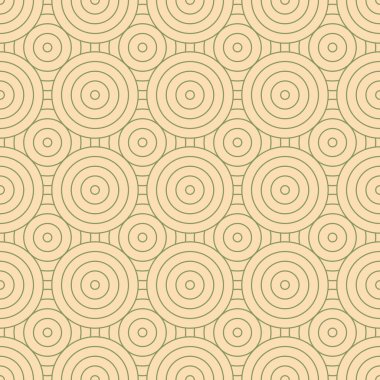 Geometrik Japon kusursuz deseni. Çemberler ve dalgalar pürüzsüz arka plan. Oriental 