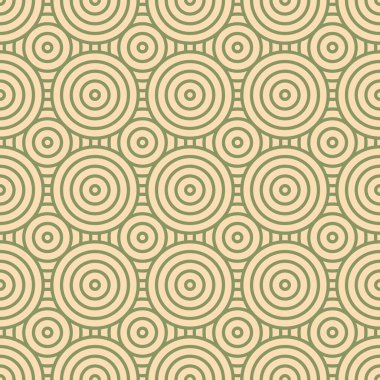 Asya stili mandala pürüzsüz desen. Kumaş, tekstil ve kağıt arkaplan için geometrik dikişsiz süsler. Japon motifli dalgalı mandala desen tasarımı. 