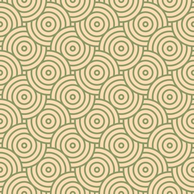 Asya stili mandala pürüzsüz desen. Kumaş, tekstil ve kağıt arkaplan için geometrik dikişsiz süsler. Japon motifli dalgalı mandala desen tasarımı. 