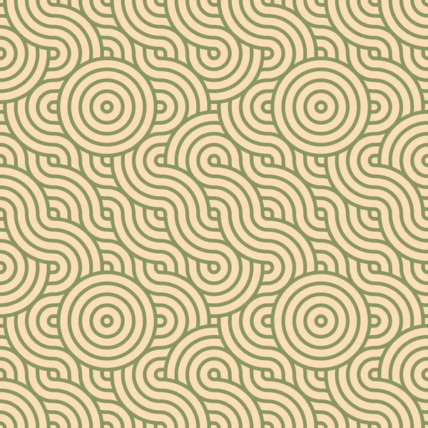 Asya stili mandala pürüzsüz desen. Kumaş, tekstil ve kağıt arkaplan için geometrik dikişsiz süsler. Japon motifli dalgalı mandala desen tasarımı. 