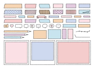 Fotoğraf çerçevesi ve maskeleme bandı çizimi